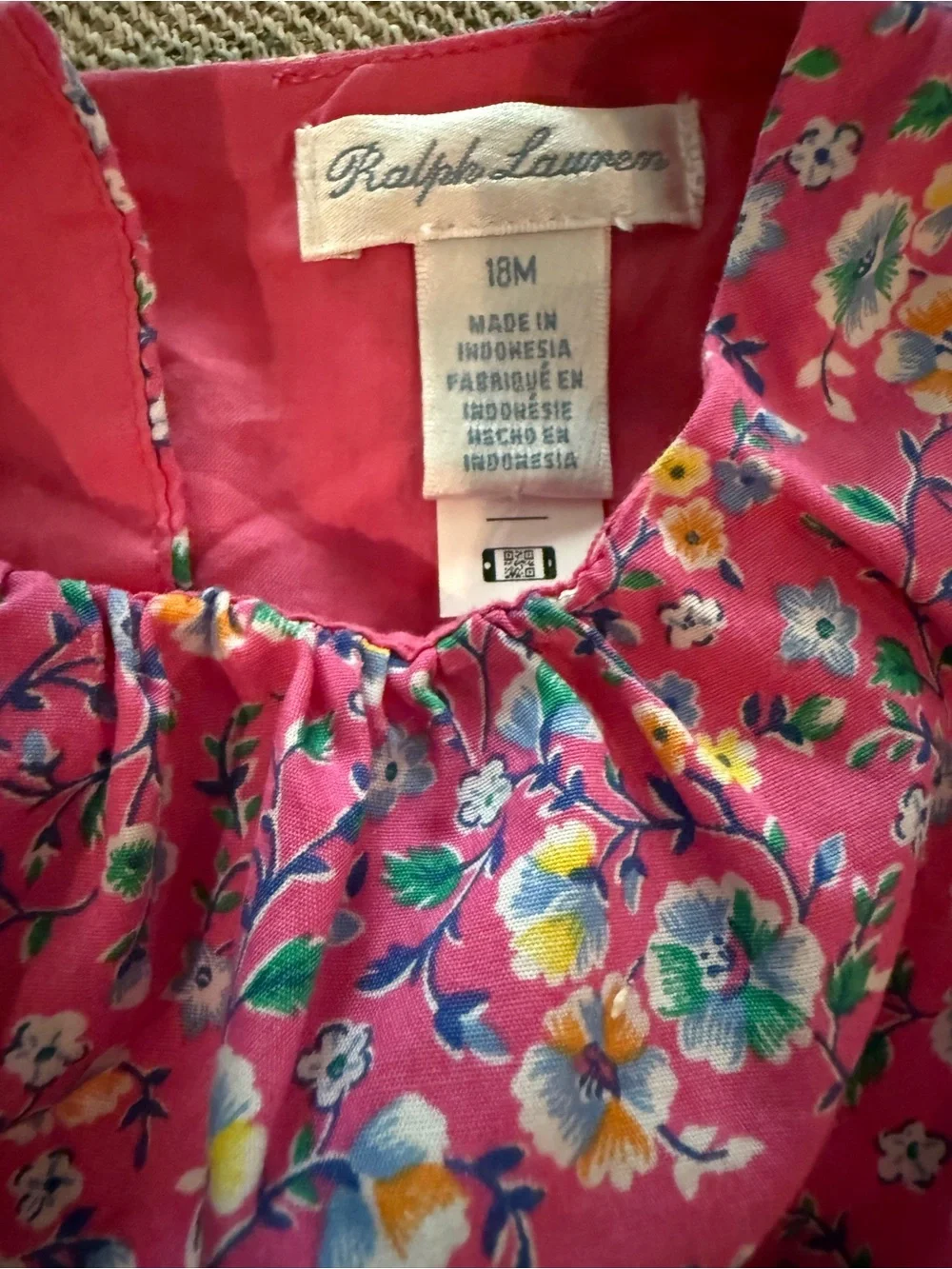 Ralph Lauren Pink Floral baby Dress